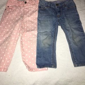 Toddler jeans girl 👖 size 12-18m and 24m